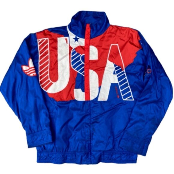 Adidas Other - Adidas VTG 80s USA Windbreaker Retro Track Jacket